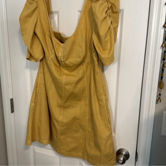 ❤️ FREE PEOPLE Cheyenne puff sleeve Mini dress ❤️ - Picture 4 of 5